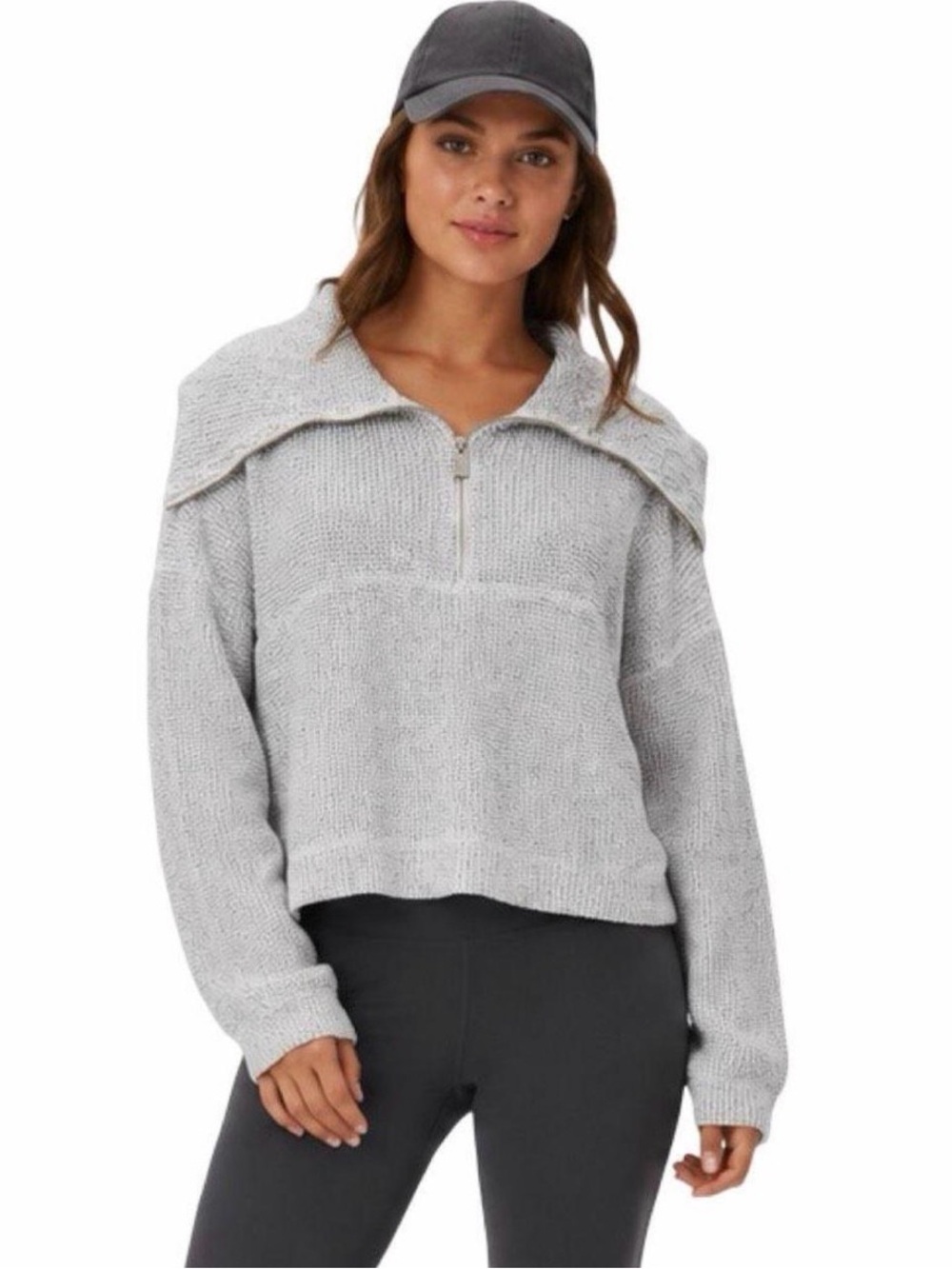 Sweaty Betty Restful Boucle Half Zip Pullover